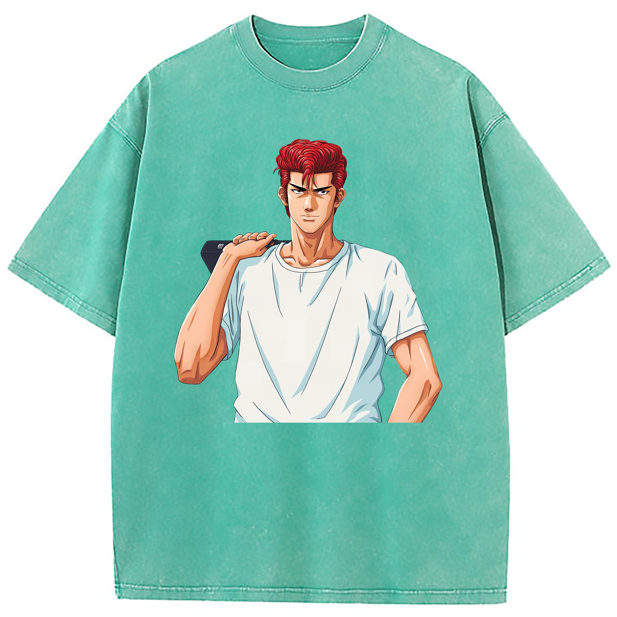 （画像用） SLAM DUNK／スラムダンク 綿100% ヴィンテージ風 半袖Tシャツ（フロントプリント）